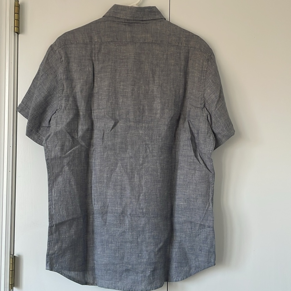 Taylor Stitch | The Short Sleeve California in Faded Navy Hemp - Picture 4 of 4